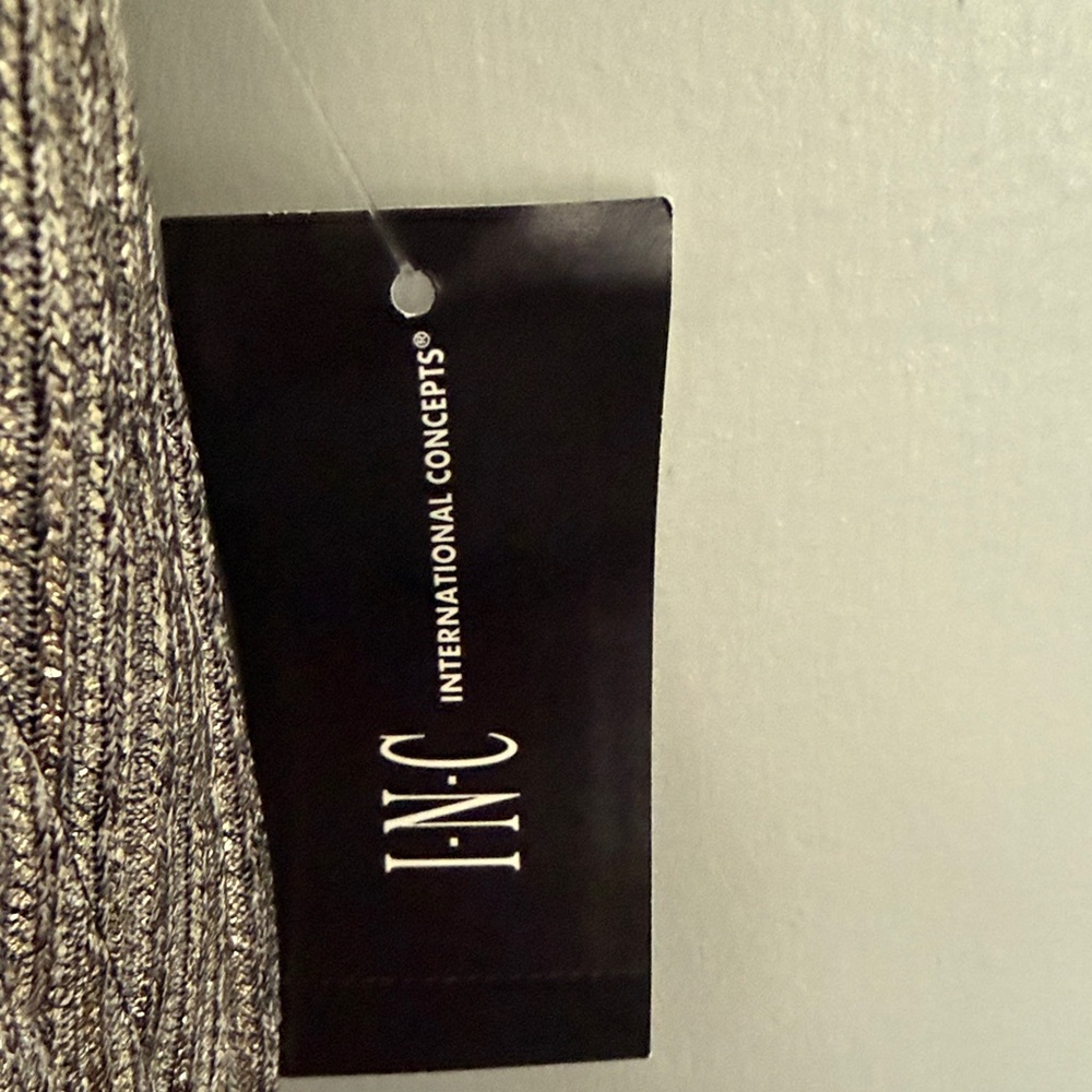 INC International Concepts Metallic Wide Leg Pants - Picture 2 of 6